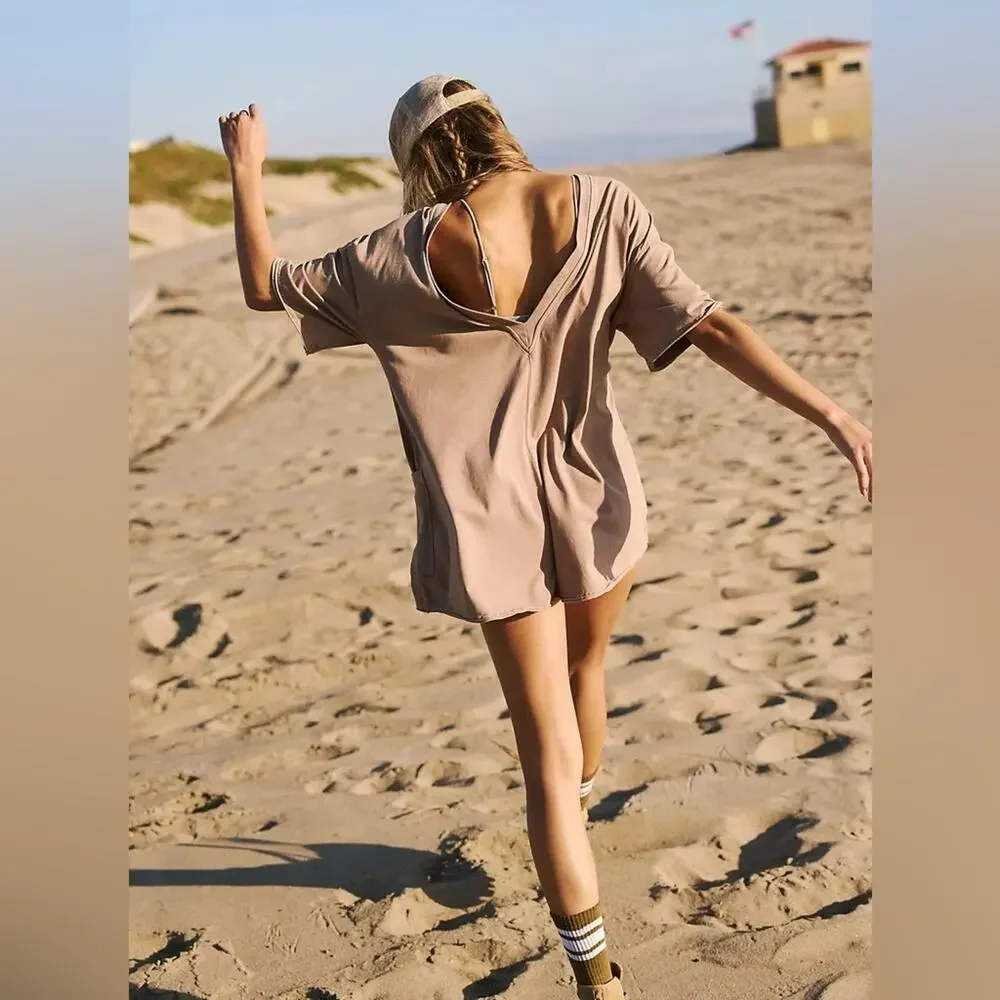 Free People Hot Shot Tee Romper M